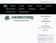 Tablet Screenshot of oaktreefunding.com